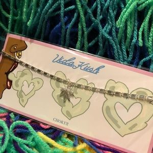 Sterling Silver “Mary Jane”charm- Weed Leaf Choker